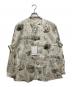 NICENESS（ナイスネス）の古着「V.CHAD PRINTED NARROW COLLAR SHIRT JACKET」｜ベージュ