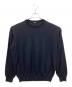 A.PRESSE（アプレッセ）の古着「Wool Cotton High Gauge Crew Neck Sweater」｜ブラック