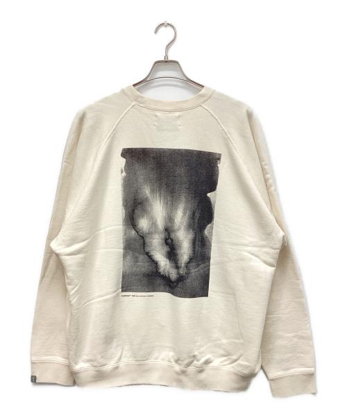 Graphpaper（グラフペーパー）Graphpaper (グラフペーパー) LOOPWHEELER (ループウィラー) Raglan Sweat Limited Edition SUMI アイボリー サイズ:2の古着・服飾アイテム