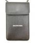 中古・古着 BALENCIAGA (バレンシアガ) CASH PHONE AND CARD HOLDER ブラック：40000円