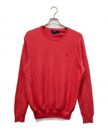 POLO RALPH LAUREN（ポロ・ラルフローレン）の古着「薄手ニット」｜レッド