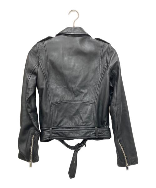 ZARA（ザラ）ZARA (ザラ) ラムレザーライダースジャケット ブラック サイズ:Sの古着・服飾アイテム