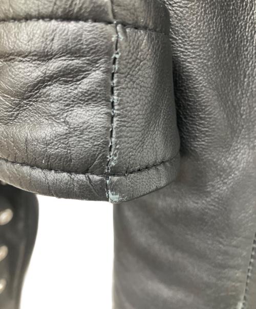 ZARA（ザラ）ZARA (ザラ) ラムレザーライダースジャケット ブラック サイズ:Sの古着・服飾アイテム