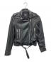 ZARA（ザラ）の古着「ラムレザーライダースジャケット」｜ブラック