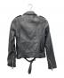 ZARA (ザラ) ラムレザーライダースジャケット ブラック サイズ:S：4000円