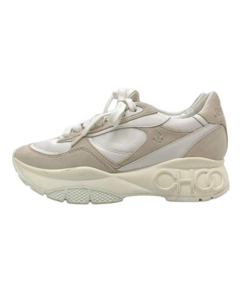 JIMMY CHOO（ジミーチュウ）JIMMY CHOO (ジミーチュウ) スニーカー　LANDON ホワイト サイズ:38の古着・服飾アイテム