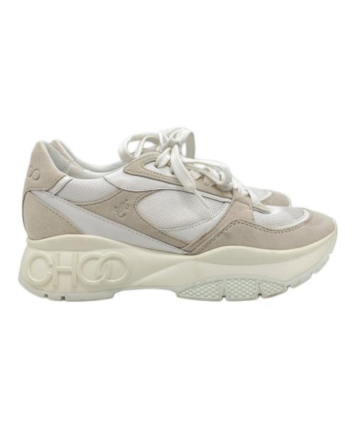 JIMMY CHOO（ジミーチュウ）JIMMY CHOO (ジミーチュウ) スニーカー　LANDON ホワイト サイズ:38の古着・服飾アイテム
