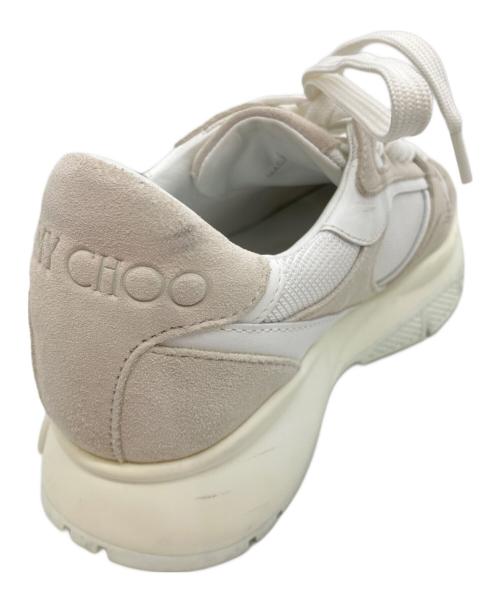 JIMMY CHOO（ジミーチュウ）JIMMY CHOO (ジミーチュウ) スニーカー　LANDON ホワイト サイズ:38の古着・服飾アイテム