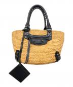 BALENCIAGAバレンシアガ）の古着「PANIER TOTE BAG XS」｜ベージュ×ブラック