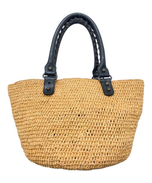 BALENCIAGA（バレンシアガ）BALENCIAGA (バレンシアガ) PANIER TOTE BAG XS ベージュ×ブラックの古着・服飾アイテム