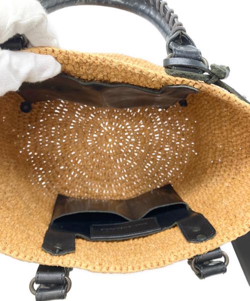 BALENCIAGA（バレンシアガ）BALENCIAGA (バレンシアガ) PANIER TOTE BAG XS ベージュ×ブラックの古着・服飾アイテム