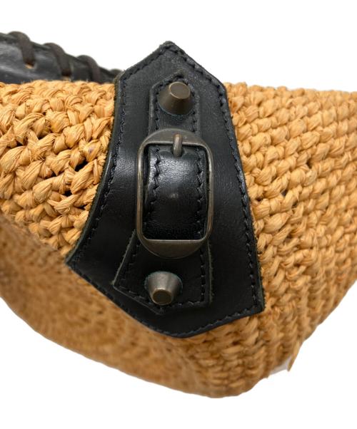 BALENCIAGA（バレンシアガ）BALENCIAGA (バレンシアガ) PANIER TOTE BAG XS ベージュ×ブラックの古着・服飾アイテム