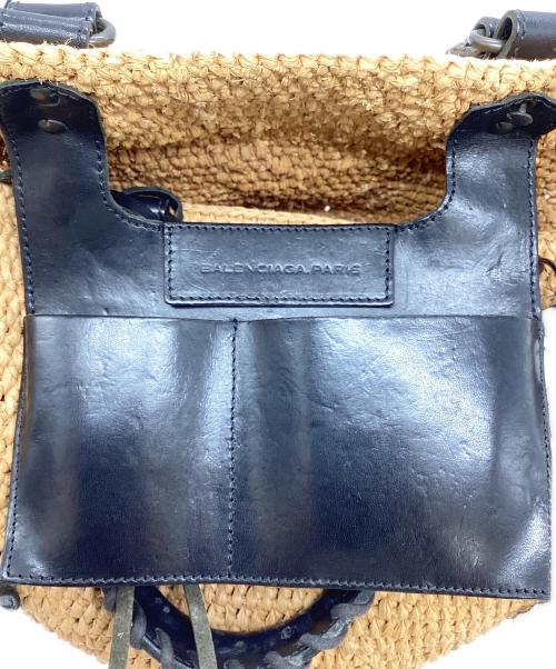 BALENCIAGA（バレンシアガ）BALENCIAGA (バレンシアガ) PANIER TOTE BAG XS ベージュ×ブラックの古着・服飾アイテム