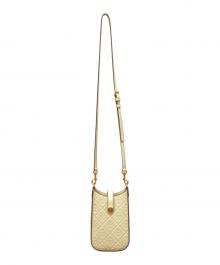 TORY BURCH（トリーバーチ）の古着「Tモノグラム レザー フォン クロスボディ」｜ホワイト