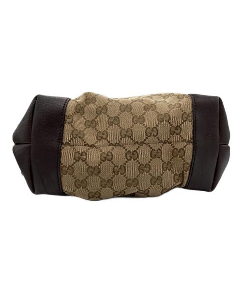 GUCCI（グッチ）GUCCI (グッチ) GGキャンバストートバッグ ブラウンの古着・服飾アイテム