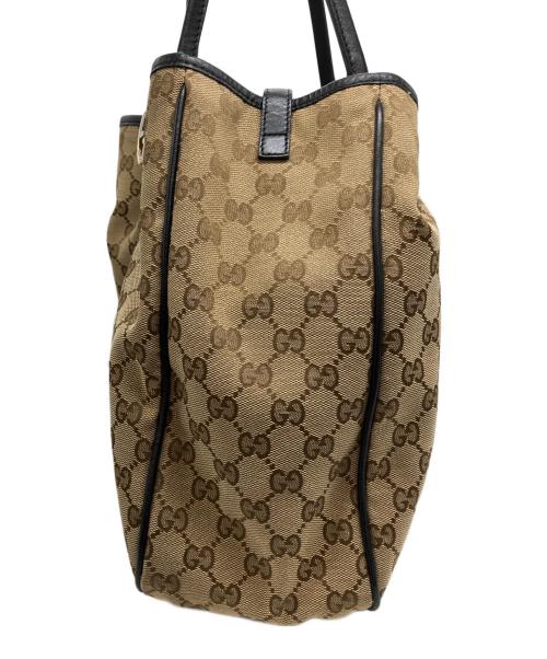 GUCCI（グッチ）GUCCI (グッチ) GGツインズトートバッグ ブラウンの古着・服飾アイテム