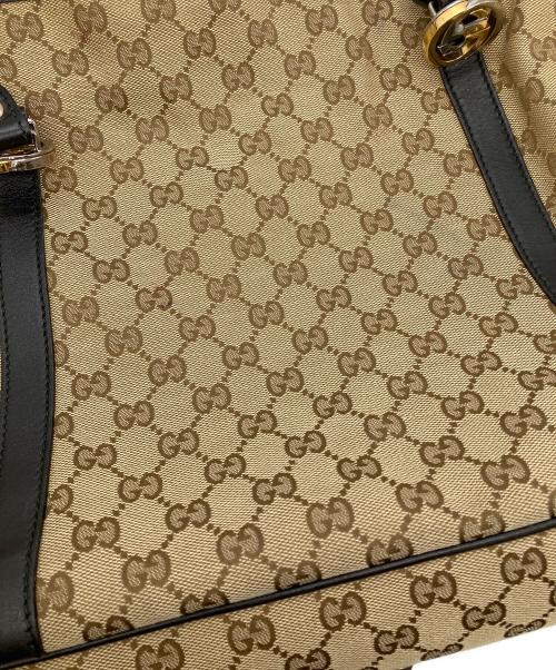 GUCCI（グッチ）GUCCI (グッチ) GGツインズトートバッグ ブラウンの古着・服飾アイテム