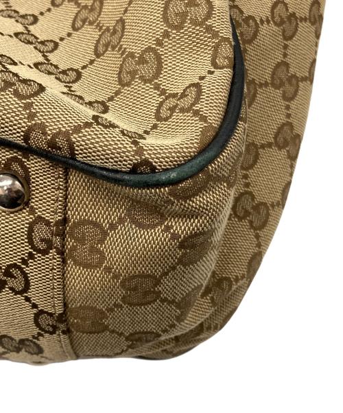 GUCCI（グッチ）GUCCI (グッチ) GGツインズトートバッグ ブラウンの古着・服飾アイテム