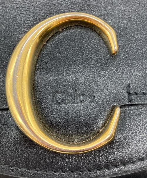 Chloe（クロエ）Chloe (クロエ) Cロゴコンパクトウォレット ブラックの古着・服飾アイテム