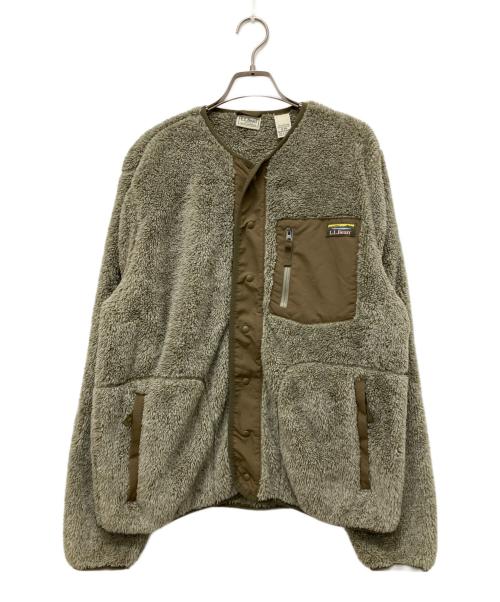 L.L.Bean（エルエルビーン）L.L.Bean (エルエルビーン) ハイパイルフリーススナップジャケット オリーブ サイズ:Mの古着・服飾アイテム