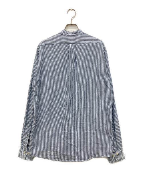 BROOKS BROTHERS（ブルックスブラザーズ）BROOKS BROTHERS (ブルックスブラザーズ) ストライプバンドカラーシャツ ブルー サイズ:Sの古着・服飾アイテム