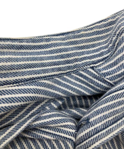BROOKS BROTHERS（ブルックスブラザーズ）BROOKS BROTHERS (ブルックスブラザーズ) ストライプバンドカラーシャツ ブルー サイズ:Sの古着・服飾アイテム