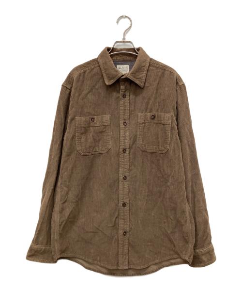 L.L.Bean（エルエルビーン）L.L.Bean (エルエルビーン) レイクウォッシュ・コーデュロイ長袖シャツ ブラウン サイズ:Sの古着・服飾アイテム