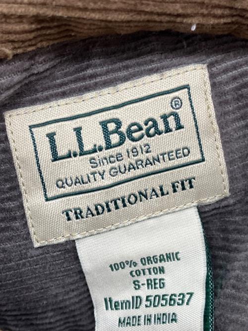 L.L.Bean（エルエルビーン）L.L.Bean (エルエルビーン) レイクウォッシュ・コーデュロイ長袖シャツ ブラウン サイズ:Sの古着・服飾アイテム