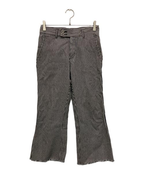 COMME des GARCONS tricot（コムデギャルソントリコ）COMME des GARCONS tricot (コムデギャルソントリコ) ヒッコリーパンツ ブラック サイズ:Sの古着・服飾アイテム