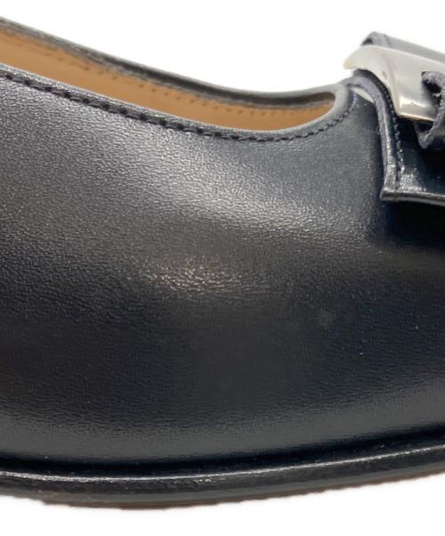 Salvatore Ferragamo（サルヴァトーレ フェラガモ）Salvatore Ferragamo (サルヴァトーレ フェラガモ) メタルプレートヴァラリボンパンプス ブラック サイズ:5 1/2の古着・服飾アイテム