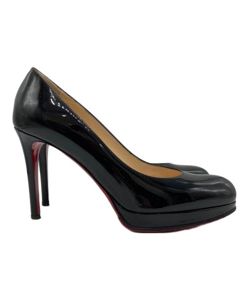 Christian Louboutin（クリスチャン・ルブタン）Christian Louboutin (クリスチャン・ルブタン) エナメルヒールパンプス ブラック サイズ:36.5の古着・服飾アイテム