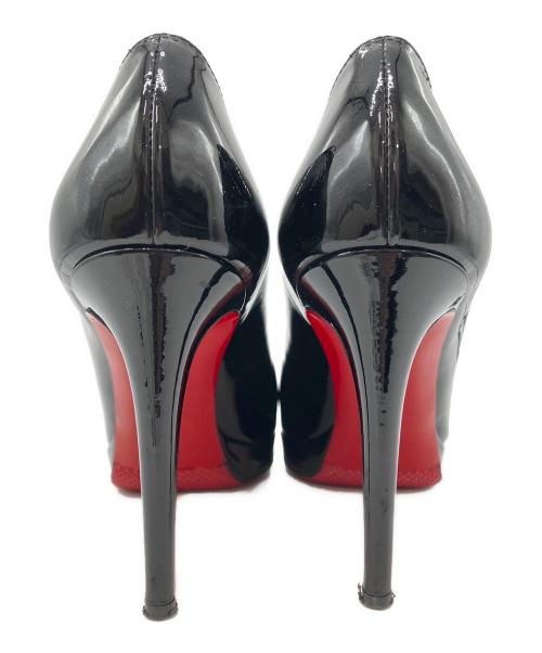 Christian Louboutin（クリスチャン・ルブタン）Christian Louboutin (クリスチャン・ルブタン) エナメルヒールパンプス ブラック サイズ:36.5の古着・服飾アイテム
