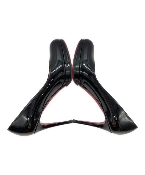 Christian Louboutin（クリスチャン・ルブタン）Christian Louboutin (クリスチャン・ルブタン) エナメルヒールパンプス ブラック サイズ:36.5の古着・服飾アイテム