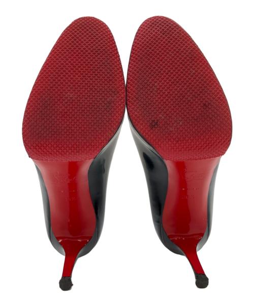 Christian Louboutin（クリスチャン・ルブタン）Christian Louboutin (クリスチャン・ルブタン) エナメルヒールパンプス ブラック サイズ:36.5の古着・服飾アイテム