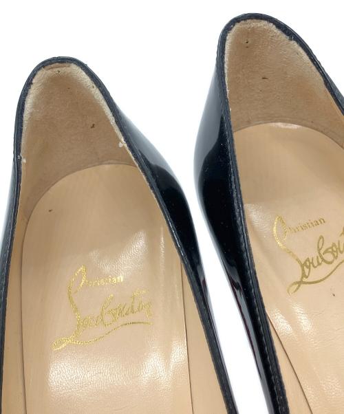 Christian Louboutin（クリスチャン・ルブタン）Christian Louboutin (クリスチャン・ルブタン) エナメルヒールパンプス ブラック サイズ:36.5の古着・服飾アイテム