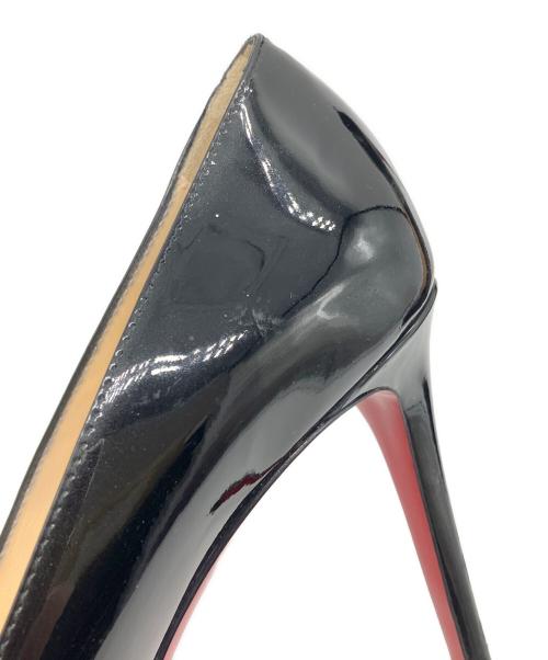 Christian Louboutin（クリスチャン・ルブタン）Christian Louboutin (クリスチャン・ルブタン) エナメルヒールパンプス ブラック サイズ:36.5の古着・服飾アイテム