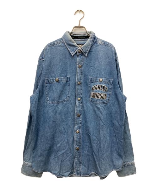 HARLEY-DAVIDSON（ハーレーダビッドソン）HARLEY-DAVIDSON (ハーレーダビッドソン) デニムシャツ インディゴ サイズ:Lの古着・服飾アイテム
