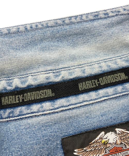 HARLEY-DAVIDSON（ハーレーダビッドソン）HARLEY-DAVIDSON (ハーレーダビッドソン) デニムシャツ インディゴ サイズ:Lの古着・服飾アイテム