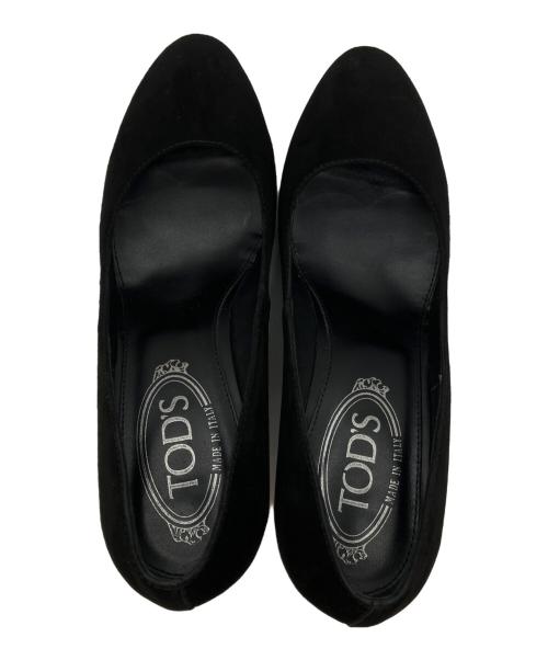 TOD'S（トッズ）TOD'S (トッズ) スウェードヒールパンプス ブラック サイズ:36の古着・服飾アイテム