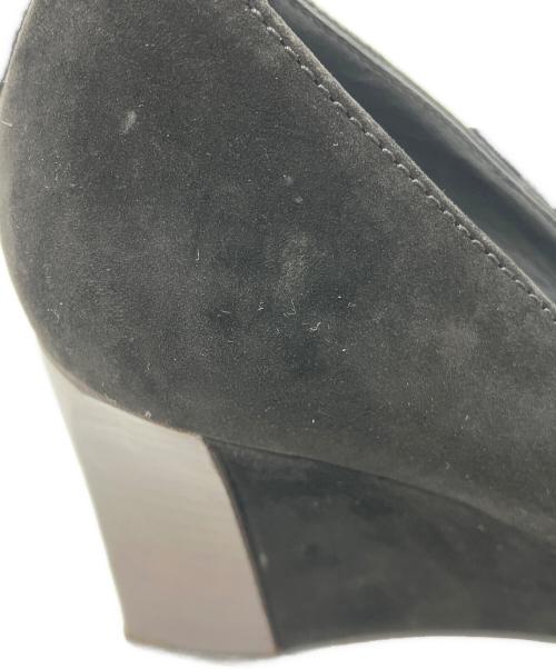 TOD'S（トッズ）TOD'S (トッズ) スウェードヒールパンプス ブラック サイズ:36の古着・服飾アイテム
