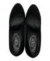 中古・古着 TOD'S (トッズ) スウェードヒールパンプス ブラック サイズ:36：5000円