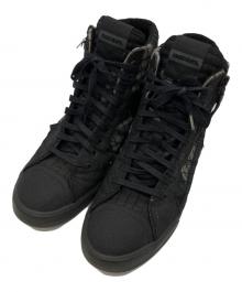 DIESEL（ディーゼル）の古着「ハイカットスニーカー」｜ブラック