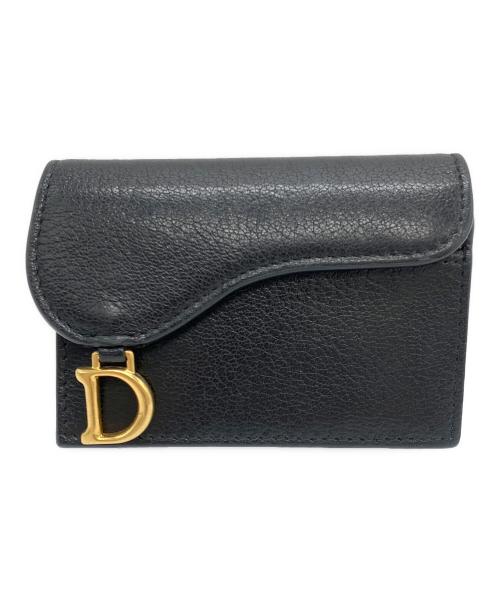 Christian Dior（クリスチャン ディオール）Christian Dior (クリスチャン ディオール) サドルカードホルダー ブラックの古着・服飾アイテム