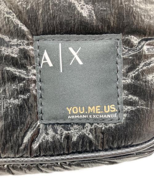 ARMANI EXCHANGE（アルマーニ エクスチェンジ）ARMANI EXCHANGE (アルマーニ エクスチェンジ) YOU.ME US ロゴミニバックパック ブラックの古着・服飾アイテム