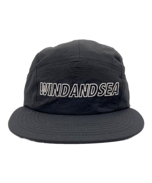 WIND AND SEA（ウィンダンシー）WIND AND SEA (ウィンダンシー) BIG LOGO JET CAP ブラック 未使用品の古着・服飾アイテム