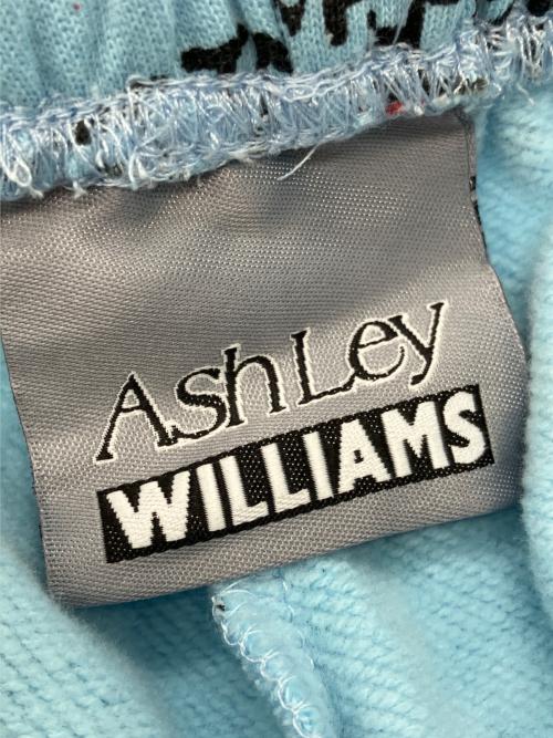 ASHLEY WILLIAMS（アシュリーウィリアムズ）ASHLEY WILLIAMS (アシュリーウィリアムズ) I LOVE ME スウェットパンツ スカイブルー サイズ:Sの古着・服飾アイテム