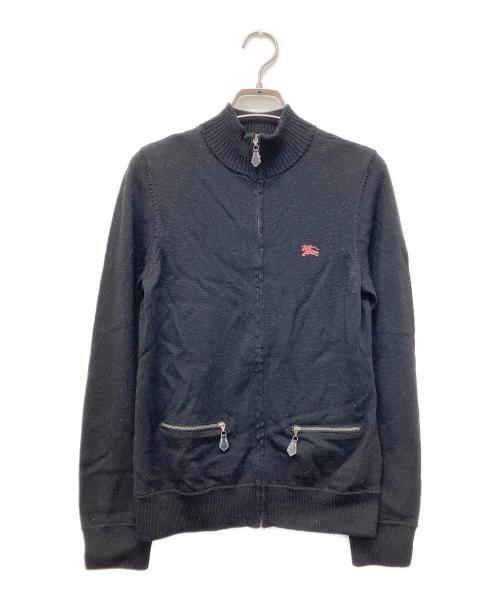 BURBERRY BLUE LABEL（バーバリー ブルー レーベル）BURBERRY BLUE LABEL (バーバリー ブルー レーベル) ドライバーズニット ブラック サイズ:38の古着・服飾アイテム