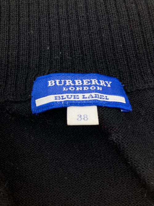BURBERRY BLUE LABEL（バーバリー ブルー レーベル）BURBERRY BLUE LABEL (バーバリー ブルー レーベル) ドライバーズニット ブラック サイズ:38の古着・服飾アイテム