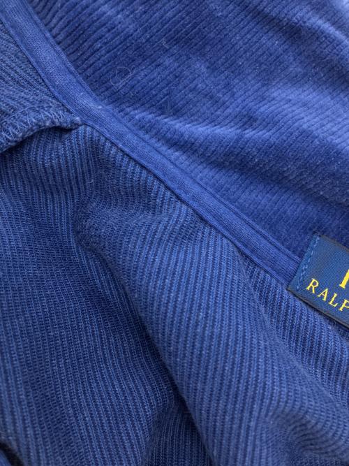 POLO RALPH LAUREN（ポロ・ラルフローレン）POLO RALPH LAUREN (ポロ・ラルフローレン) ハーフジップコーデュロイ ネイビー サイズ:Lの古着・服飾アイテム