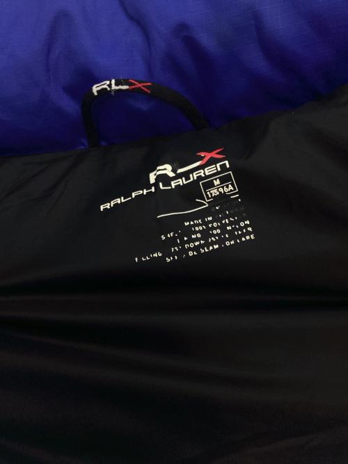 RLX RALPH LAUREN（アールエルエックスラルフローレン）RLX RALPH LAUREN (アールエルエックスラルフローレン) ダウンベスト ブルー サイズ:Mの古着・服飾アイテム